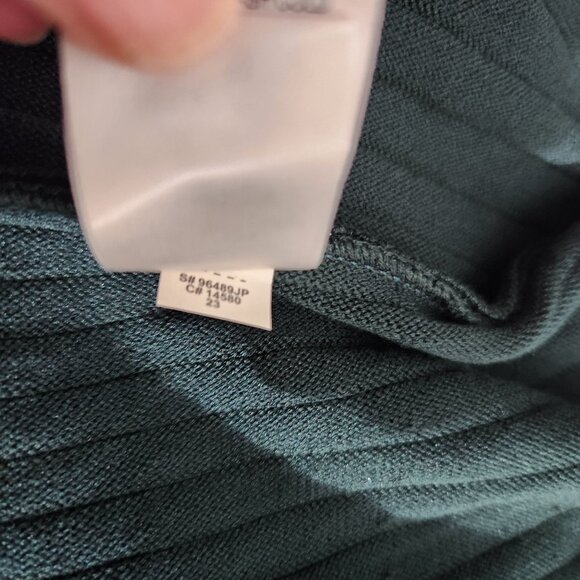 Studio One New York Dress Womens XL Ribbed Knit Button Detail Midi Fit Flaire - Picture 12 of 13